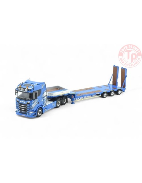 Scania Next Gen S-series with 4-axle Goldhofer low-loader Keil TEKNO 87113 TEKNO