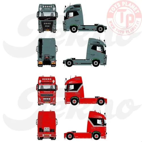 Volvo FH04 Globetrotter XL 4x2 set Weeda TEKNO 87529 TEKNO