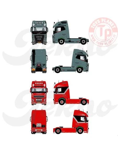 Volvo FH04 Globetrotter XL 4x2 set Weeda TEKNO 87529 TEKNO