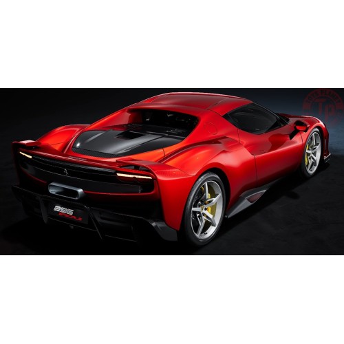 1/18 FERRARI 296 SPECIALE 2025 CON VETRINA NUMBERED ONE BY ONE - MAGMA RED METALLIC POLISTIL 18FE02051-HC POLISTIL