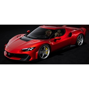 1/18 FERRARI 296 SPECIALE 2025 CON VETRINA NUMBERED ONE BY ONE - MAGMA RED METALLIC POLISTIL 18FE02051-HC POLISTIL