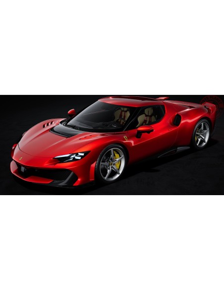 1/18 FERRARI 296 SPECIALE 2025 CON VETRINA NUMBERED ONE BY ONE - MAGMA RED METALLIC POLISTIL 18FE02051-HC POLISTIL