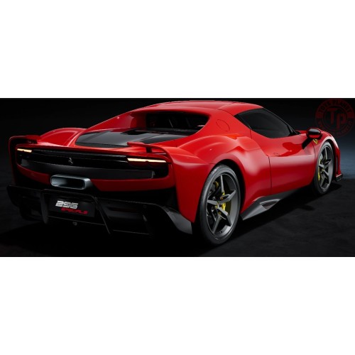 1/18 FERRARI 296 SPECIALE 2025 CON VETRINA NUMBERED ONE BY ONE ROSSO CORSA RED POLISTIL 18FE02050-HC POLISTIL