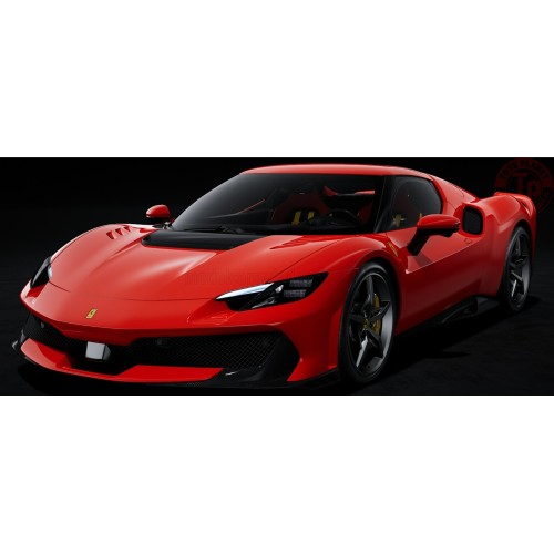 1/18 FERRARI 296 SPECIALE 2025 CON VETRINA NUMBERED ONE BY ONE ROSSO CORSA RED POLISTIL 18FE02050-HC POLISTIL