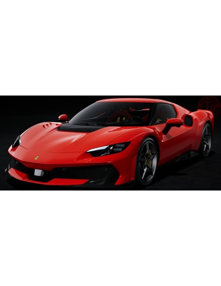 1/18 FERRARI 296 SPECIALE 2025 CON VETRINA NUMBERED ONE BY ONE ROSSO CORSA RED POLISTIL 18FE02050-HC POLISTIL