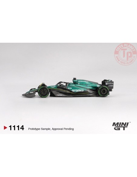 1:64 ASTON MARTIN AMR24 N18 LANCE STROLL CANADIAN GP 2024 MGT01114-L MINI GT