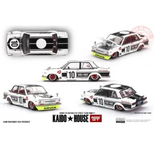 DATSUN 510 STREET TEAM XMM V1 1969 1:64 KHMG176 Mini Gt