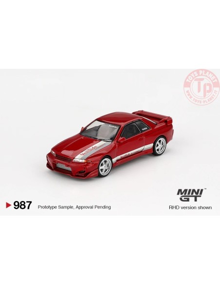 1:64 NISSAN SKYLINE GT-R (R32) VEILSIDE COMBAT C-I GEM RED 2011 MGT00987-R MINI GT