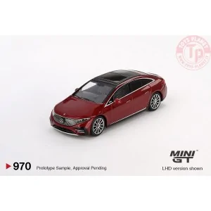MERCEDES-BENZ EQS 580 4MATIC RED METALLIC 2024 1:64 MGT00970-L Mini Gt