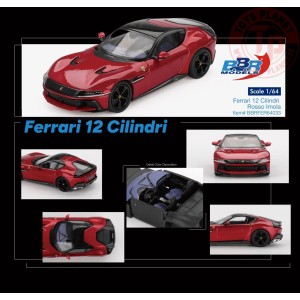 1:64 FERRARI 12 CILINDRI ROSSO IMOLA 2024 BBRFER64033 BBR MODELS 1:64