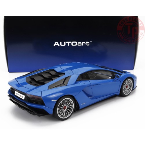 1/18 LAMBORGHINI - AVENTADOR S 2017 - BLUE NILA AUTOART 79134 AUTOART