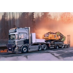 1/50 Scania R 6x4 + 4 axle MCOS Øst-Riv (no carico) IMC 32-0280 IMC MODELS