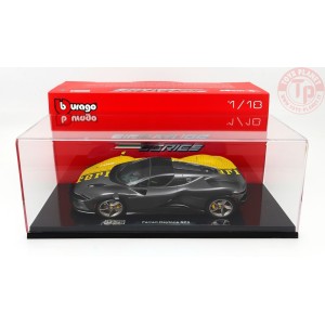 1/18 FERRARI DAYTONA SP3 CLOSED ROOF SPECIAL LIVERY 2022 CON VETRINA BURAGO 18-16XXX-YE-VET BURAGO