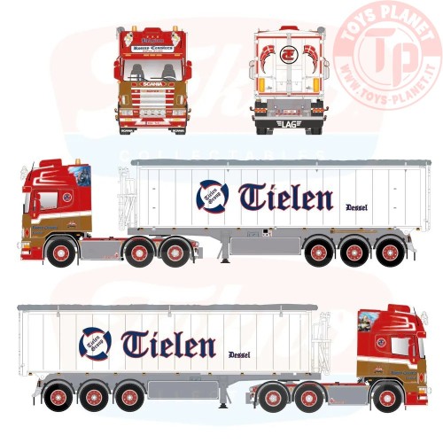 1/50 Scania Topline 4-serie 6x2 met 3-assige Stas kipper Ronny Ceusters TEKNO 88836 TEKNO