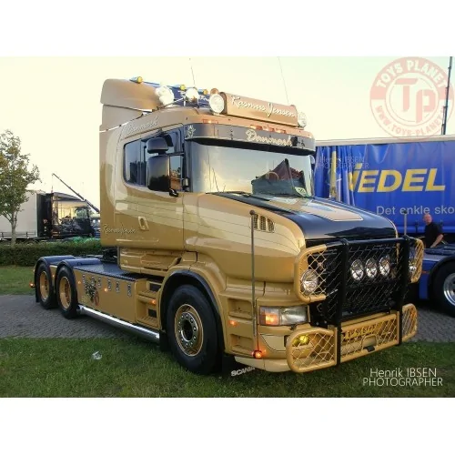 Scania 4-serie Torpedo met 3-assige koeloplegger Rasmus Jensen TEKNO 86458 TEKNO