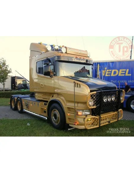Scania 4-serie Torpedo met 3-assige koeloplegger Rasmus Jensen TEKNO 86458 TEKNO