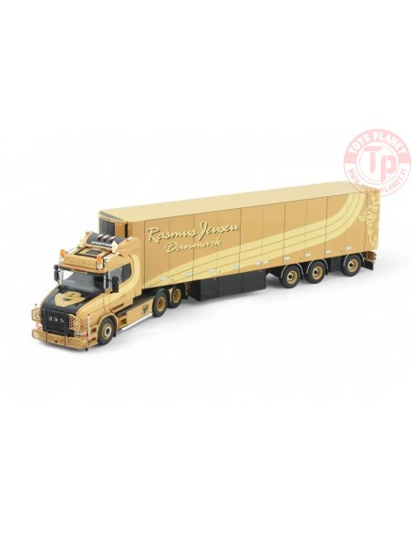 Scania 4-serie Torpedo met 3-assige koeloplegger Rasmus Jensen TEKNO 86458 TEKNO
