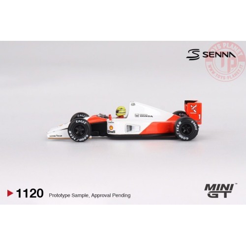 1/64 McLaren MP4/6 n1 Ayrton Senna 1991 Japanese Grand Prix 2nd Place MGT01120-L Mini Gt