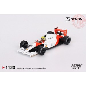 1/64 McLaren MP4/6 n1 Ayrton Senna 1991 Japanese Grand Prix 2nd Place MGT01120-L Mini Gt