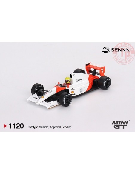 1/64 McLaren MP4/6 n1 Ayrton Senna 1991 Japanese Grand Prix 2nd Place MGT01120-L Mini Gt