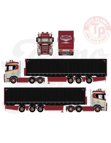 Scania Next Gen serie S con semirimorchio centinato LD Transport TEKNO 86023 TEKNO Scania Next Gen serie S con semirimorchio centinato LD Transport TEKNO 86023 TEKNO