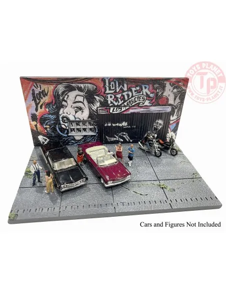 DIORAMA STREET ART LA LOWRIDER 2024 1:64 AD-2423 AMERICAN DIORAMA