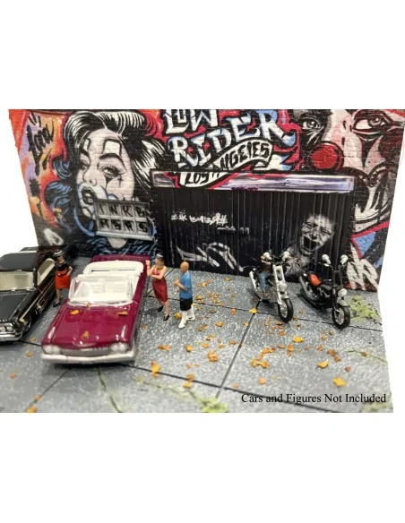 DIORAMA STREET ART LA LOWRIDER 2024 1:64 AD-2423 AMERICAN DIORAMA