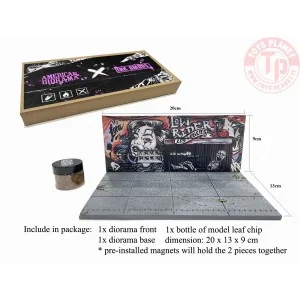 DIORAMA STREET ART LA LOWRIDER 2024 1:64 AD-2423 AMERICAN DIORAMA