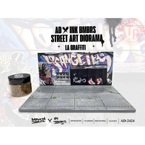 DIORAMA STREET ART LA GRAFFITI 2024 1:64 AD-2424 AMERICAN DIORAMA
