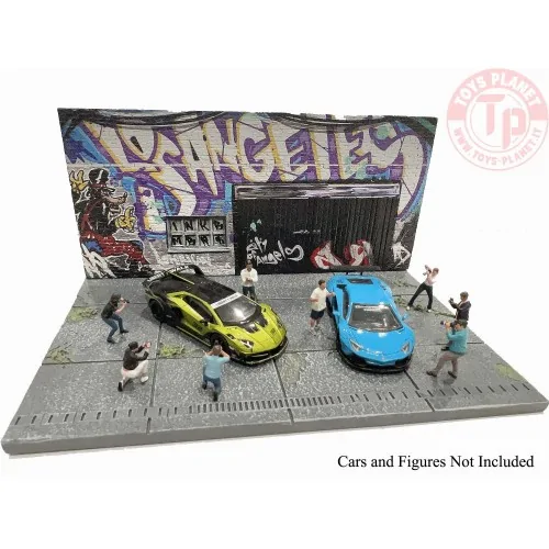 DIORAMA STREET ART LA GRAFFITI 2024 1:64 AD-2424 AMERICAN DIORAMA