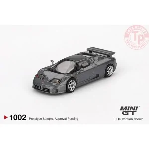 BUGATTI EB110 SUPER SPORT GRIGIO SCURO 1995 1:64 MGT01002-L Mini Gt