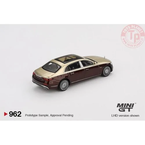 MERCEDES-MAYBACH S680 GOLD / DARK RED METALLIC 2024 1:64 MGT00962-L MINI GT
