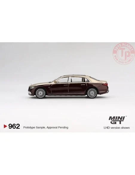 MERCEDES-MAYBACH S680 GOLD / DARK RED METALLIC 2024 1:64 MGT00962-L MINI GT