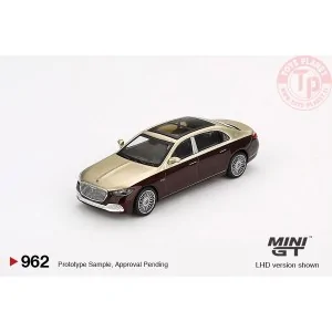 MERCEDES-MAYBACH S680 GOLD / DARK RED METALLIC 2024 1:64 MGT00962-L MINI GT