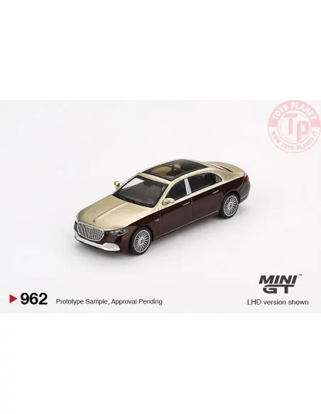 MERCEDES-MAYBACH S680 GOLD / DARK RED METALLIC 2024 1:64 MGT00962-L MINI GT
