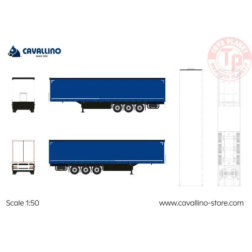 Curtainside Trailer 3 Axle CAVALLINO 22-1204 CAVALLINO