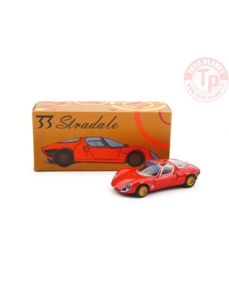 1/64 Alfa Romeo 33 Coupè Stradale 1967 Prototipo Rosso LAUDORACING MLCP0001 LAUDORACING