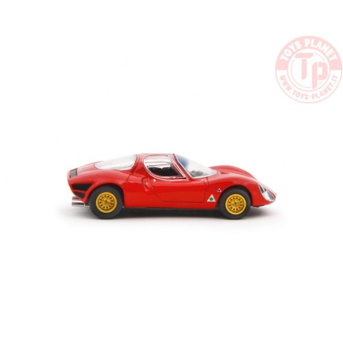 1/64 Alfa Romeo 33 Coupè Stradale 1967 Prototipo Rosso LAUDORACING MLCP0001 LAUDORACING