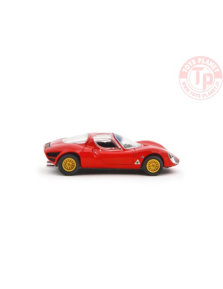 1/64 Alfa Romeo 33 Coupè Stradale 1967 Prototipo Rosso LAUDORACING MLCP0001 LAUDORACING