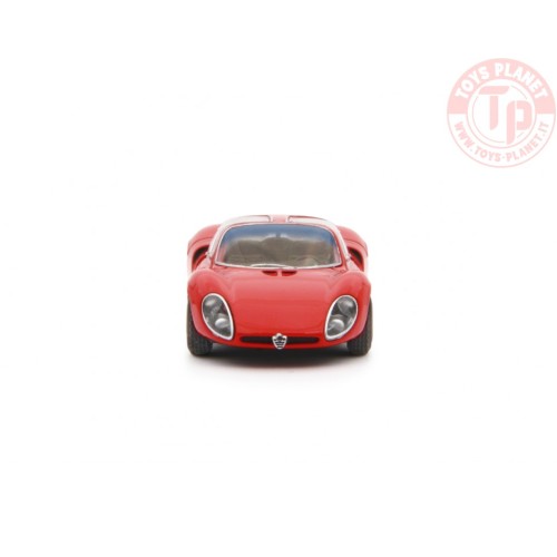1/64 Alfa Romeo 33 Coupè Stradale 1967 Prototipo Rosso LAUDORACING MLCP0001 LAUDORACING
