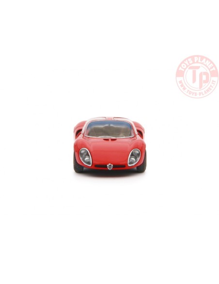1/64 Alfa Romeo 33 Coupè Stradale 1967 Prototipo Rosso LAUDORACING MLCP0001 LAUDORACING