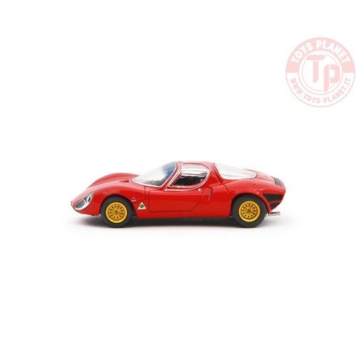 1/64 Alfa Romeo 33 Coupè Stradale 1967 Prototipo Rosso LAUDORACING MLCP0001 LAUDORACING