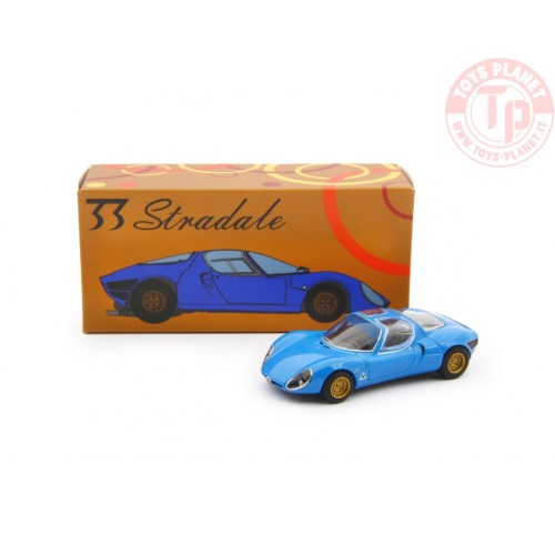 1/64 Alfa Romeo 33 Coupè Stradale 1967 Prototipo Blu LAUDORACING MLCP0002 LAUDORACING