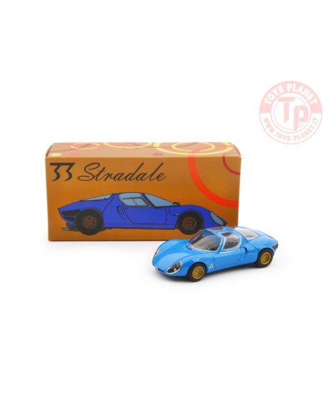 1/64 Alfa Romeo 33 Coupè Stradale 1967 Prototipo Blu LAUDORACING MLCP0002 LAUDORACING