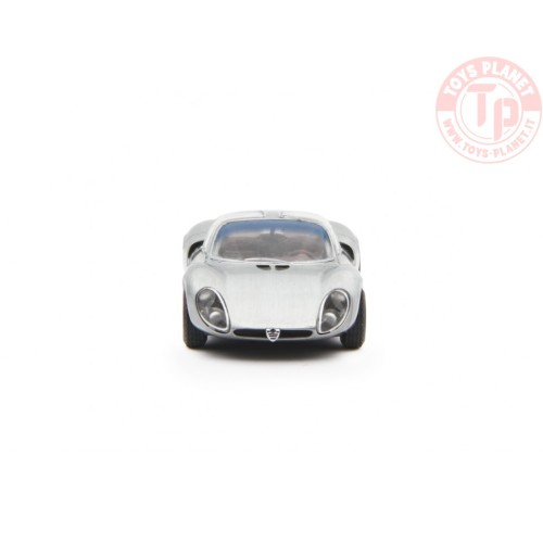 1/64 Alfa Romeo 33 Coupè Stradale 1967 Prototipo Grigio Met LAUDORACING MLCP0003 LAUDORACING