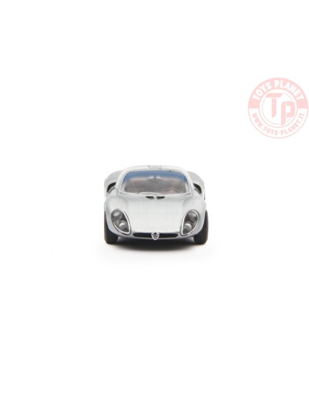 1/64 Alfa Romeo 33 Coupè Stradale 1967 Prototipo Grigio Met LAUDORACING MLCP0003 LAUDORACING