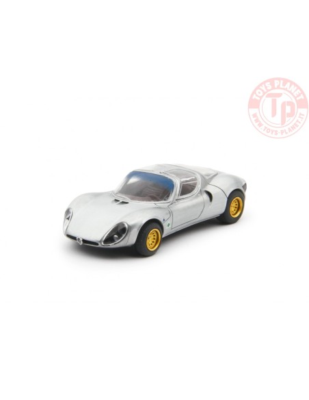 1/64 Alfa Romeo 33 Coupè Stradale 1967 Prototipo Grigio Met LAUDORACING MLCP0003 LAUDORACING