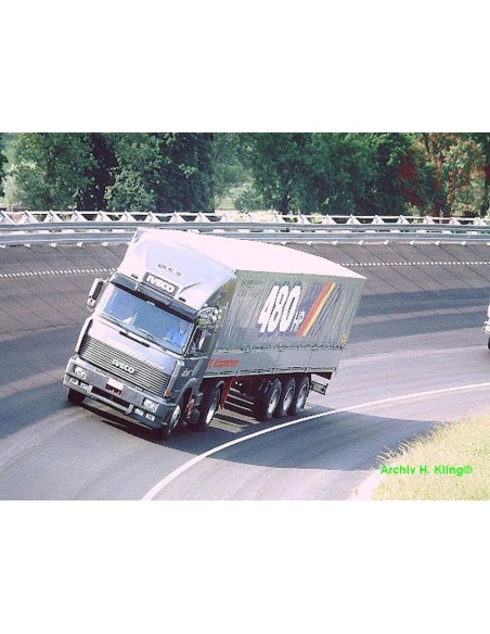 1/50 Iveco Turbostar 190.48 4x2 DEMO centinato 3 assi TEKNO 89946 TEKNO