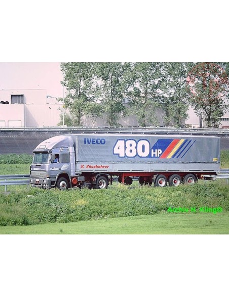 1/50 Iveco Turbostar 190.48 4x2 DEMO centinato 3 assi TEKNO 89946 TEKNO
