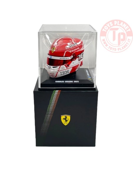 1/5 CASCO CHARLES LECLERC TEAM FERRARI HP 2025 LSHEL009 CASCHI PILOTI 1/5 1/5 CASCO CHARLES LECLERC TEAM FERRARI HP 2025 LSHEL009 CASCHI PILOTI 1/5